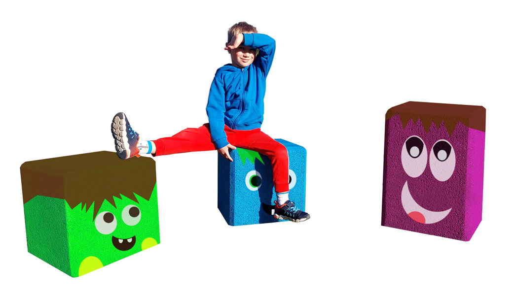 Safeplay cubes for playgrounds